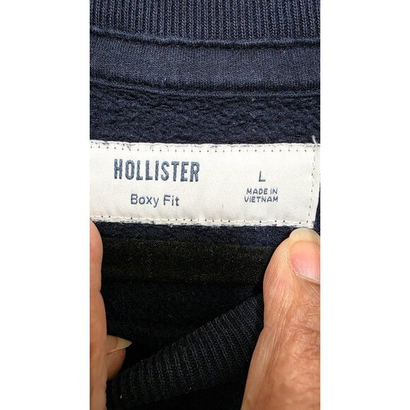 Hollister Tom & Jerry Navy Blue Boxy Fit Sweatshirt L - Picture 5 of 6